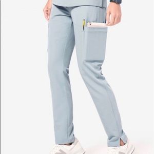 FIGS dusty blue scrub pants